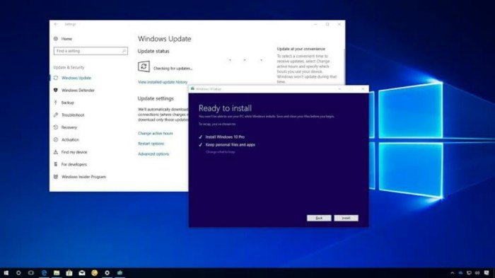 Laptop dengan sistem operasi Windows 10 terbaru