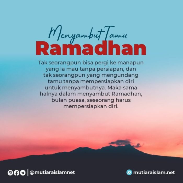 ramadhan menyambut persiapan