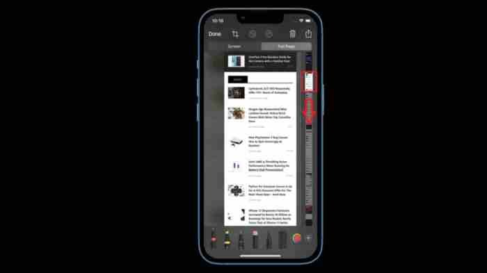 Cara mengambil screenshot panjang di iPhone 15 Pro Max terbaru