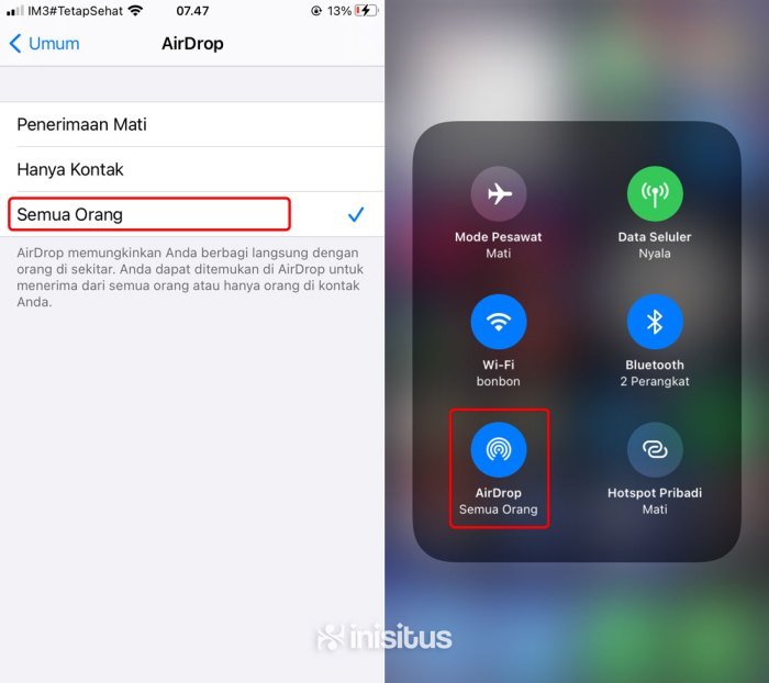 Cara mengaktifkan AirDrop di iPhone 15 Pro Max