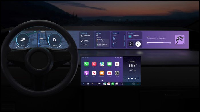 carplay dashboard berkendara fitur beragam pengalaman tambah baru kendaraan tampilan